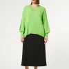 Marina Rinaldi Jupe en crêpe satin NOIR Sale