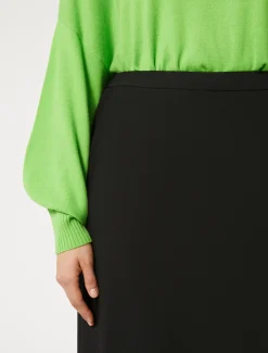 Marina Rinaldi Jupe en crêpe satin NOIR Sale