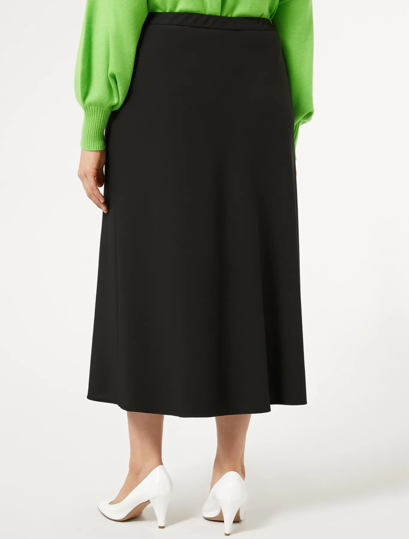 Marina Rinaldi Jupe en crêpe satin NOIR Sale