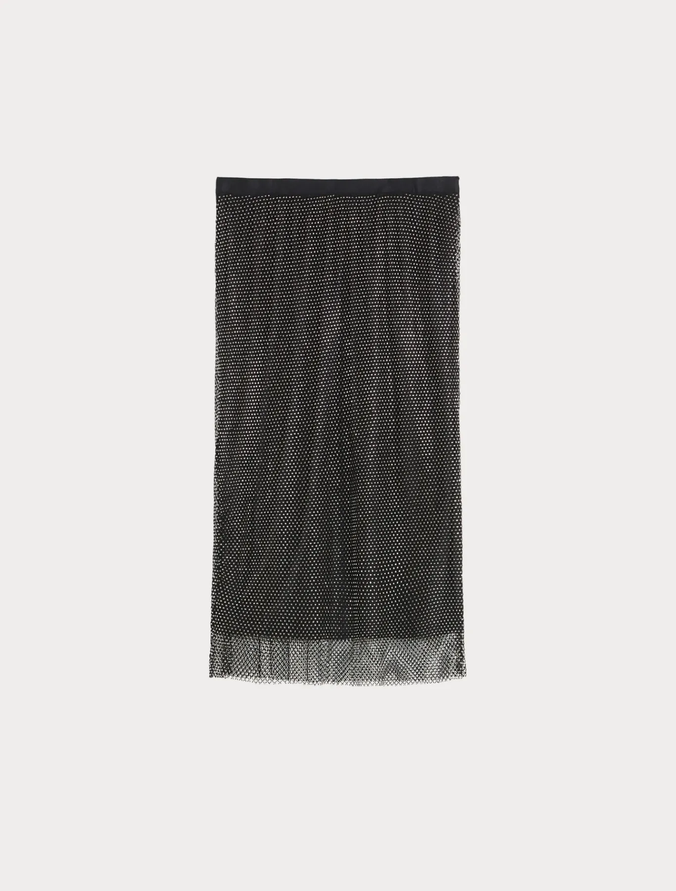 Marina Rinaldi Jupe en filet avec strass NOIR New