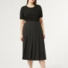 Marina Rinaldi Jupe en gabardine de laine NOIR Sale