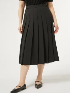 Marina Rinaldi Jupe en gabardine de laine NOIR Sale