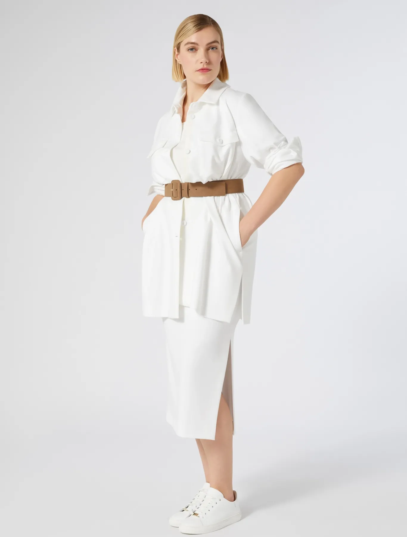Marina Rinaldi Jupe en jersey BLANC Clearance