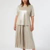Marina Rinaldi Jupe en jersey lamé SABLE New