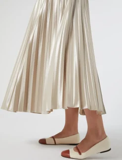 Marina Rinaldi Jupe en jersey lamé SABLE New