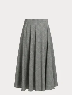 Marina Rinaldi Jupe en laine foulée NOIRBLANC Outlet
