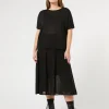 Marina Rinaldi Jupe en maille crêpe NOIR Sale