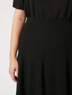 Marina Rinaldi Jupe en maille crêpe NOIR Sale