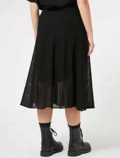 Marina Rinaldi Jupe en maille crêpe NOIR Sale