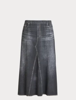 Marina Rinaldi Jupe en molleton imprimé NOIR Outlet