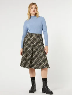 Marina Rinaldi Jupe en taffetas jacquard KAKI Online