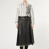 Marina Rinaldi Jupe en tissu enduit NOIR New