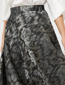 Marina Rinaldi Jupe en tissu jacquard NOIR Hot