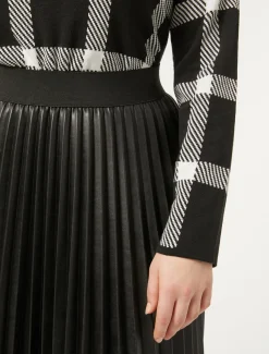 Marina Rinaldi Jupe en tissu plissé NOIR Fashion