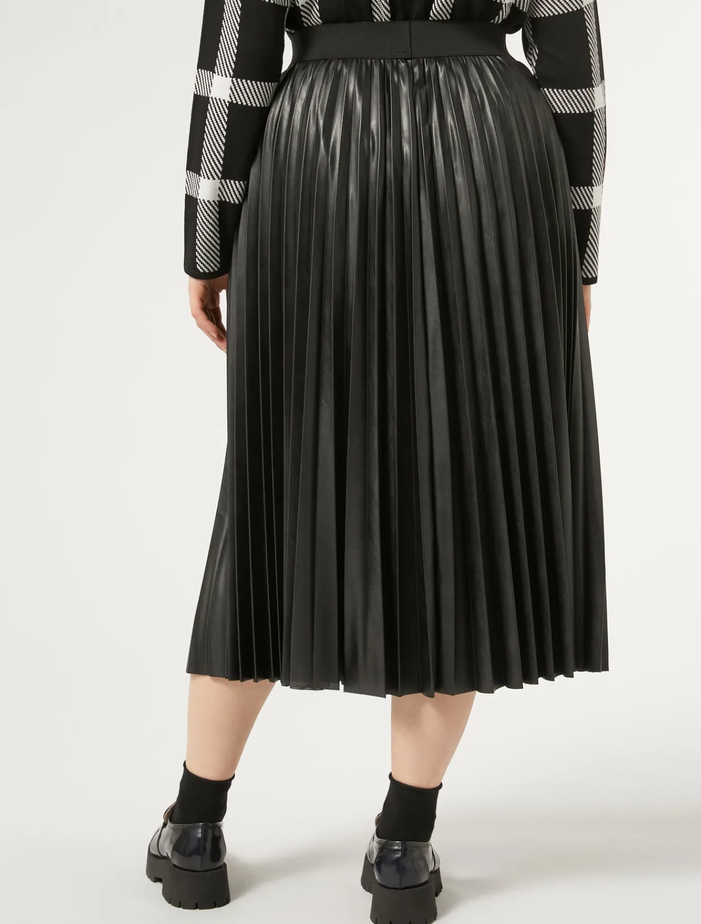 Marina Rinaldi Jupe en tissu plissé NOIR Fashion
