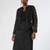 Marina Rinaldi Jupe en tulle brodé NOIR New