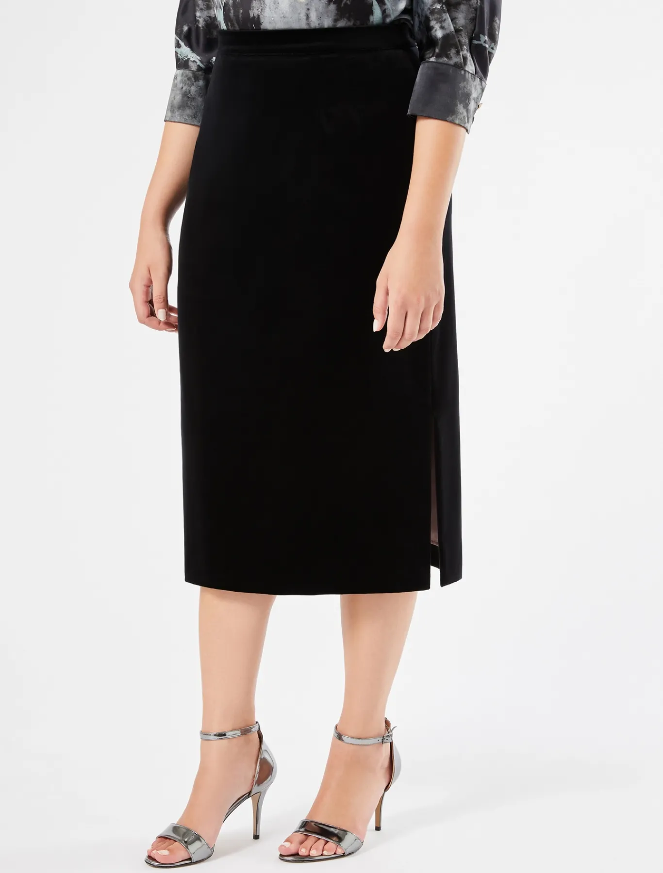 Marina Rinaldi Jupe en velours NOIR Online