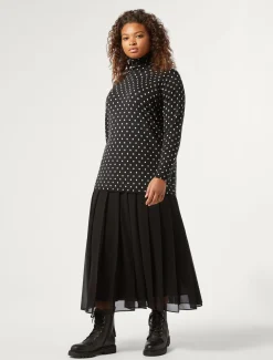 Marina Rinaldi Jupe longue en georgette NOIR Sale