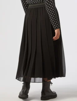Marina Rinaldi Jupe longue en georgette NOIR Sale