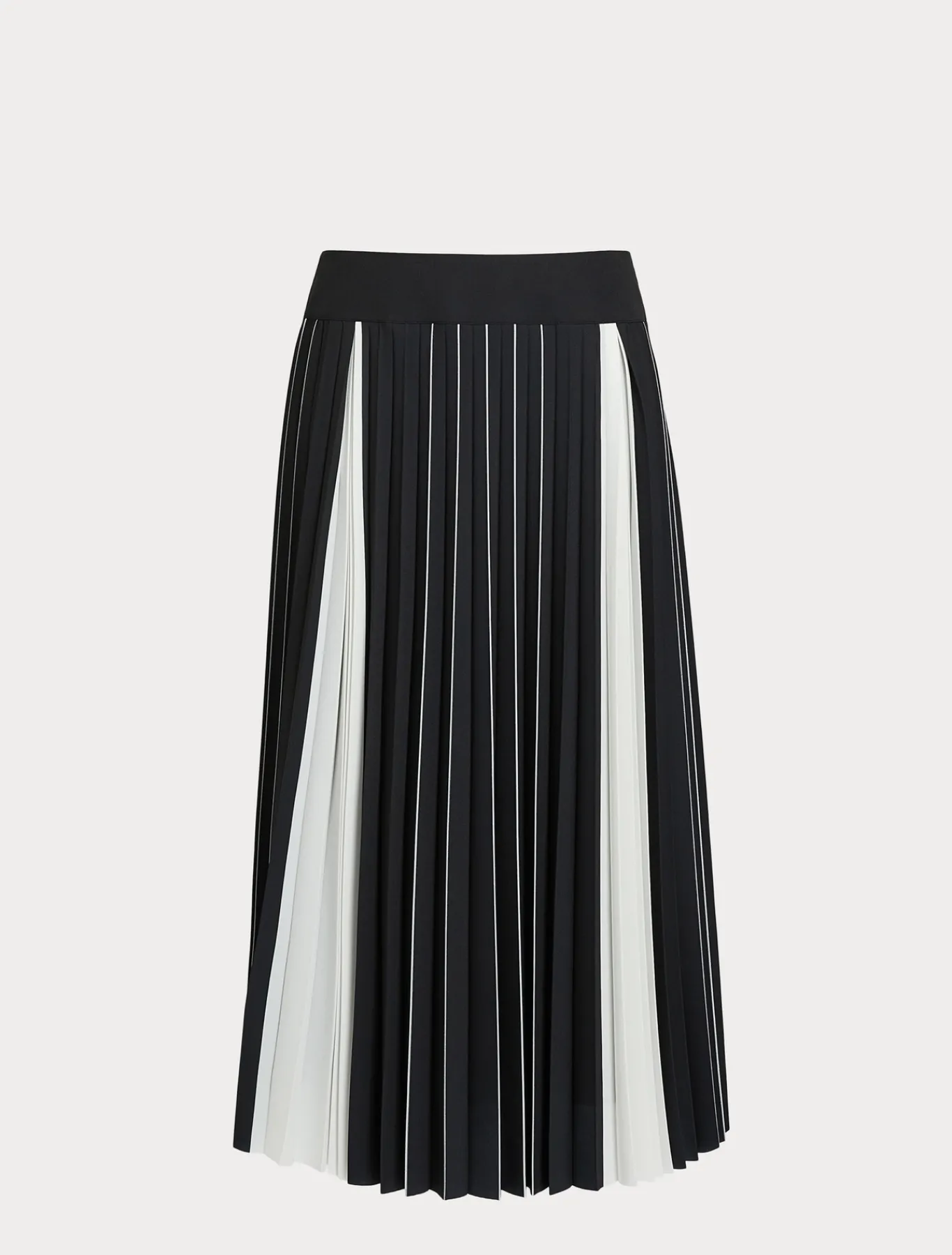 Marina Rinaldi Jupe plissée bicolore NOIRBLANC Outlet