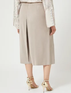 Marina Rinaldi Jupe-culotte en velours BEIGE Discount