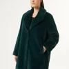 Marina Rinaldi Manteau à la texture douce VERTFONCE' Online
