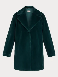 Marina Rinaldi Manteau à la texture douce VERTFONCE' Online