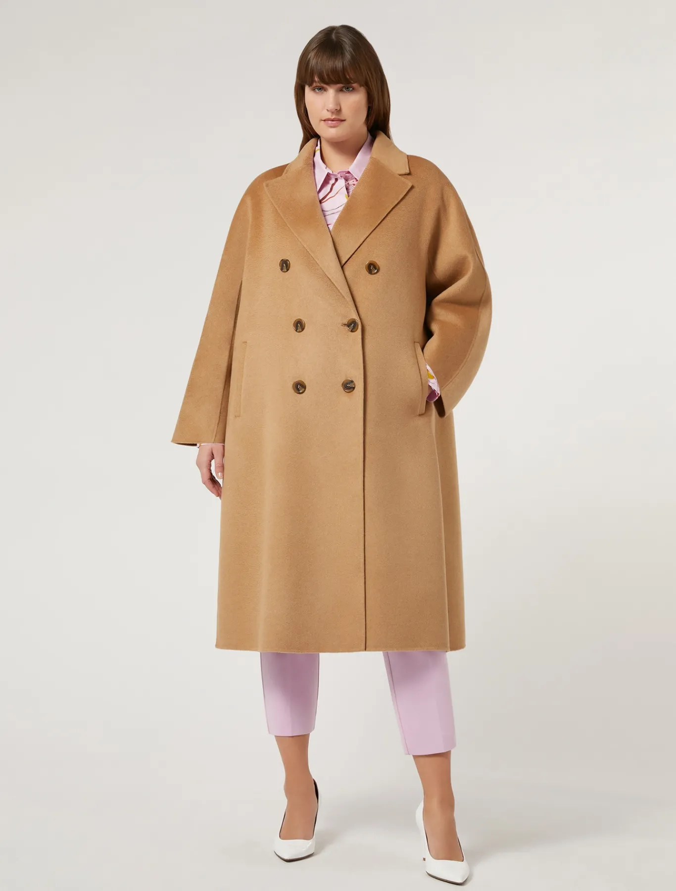 Marina Rinaldi Manteau double de laine POILDECHAMEAU Hot