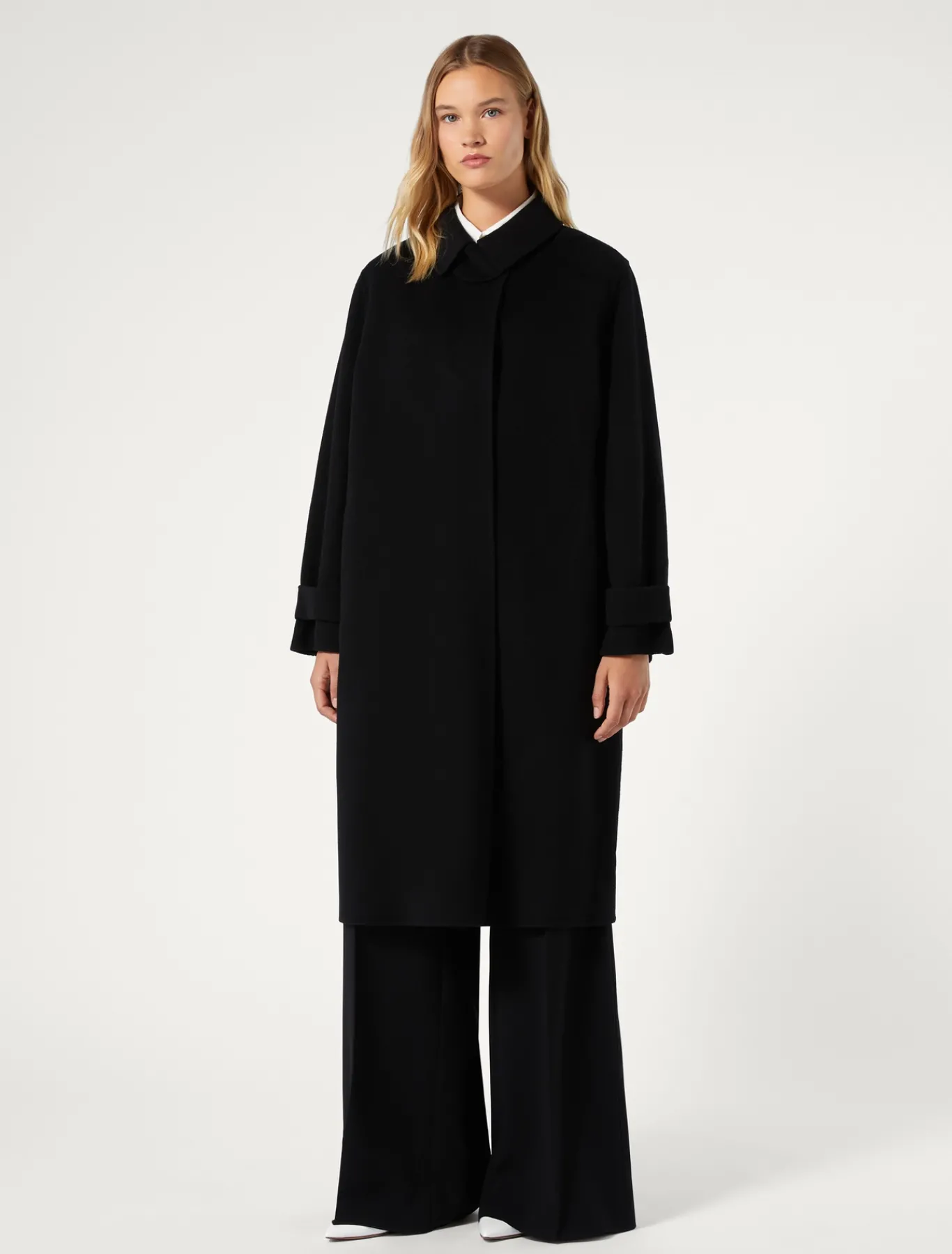 Marina Rinaldi Manteau double de laine NOIR Hot