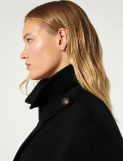 Marina Rinaldi Manteau double de laine NOIR Hot