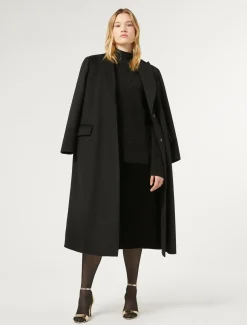 Marina Rinaldi Manteau double de laine NOIR Fashion