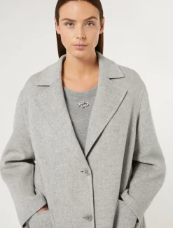 Marina Rinaldi Manteau double de laine mélangée GRISMOYEN Outlet