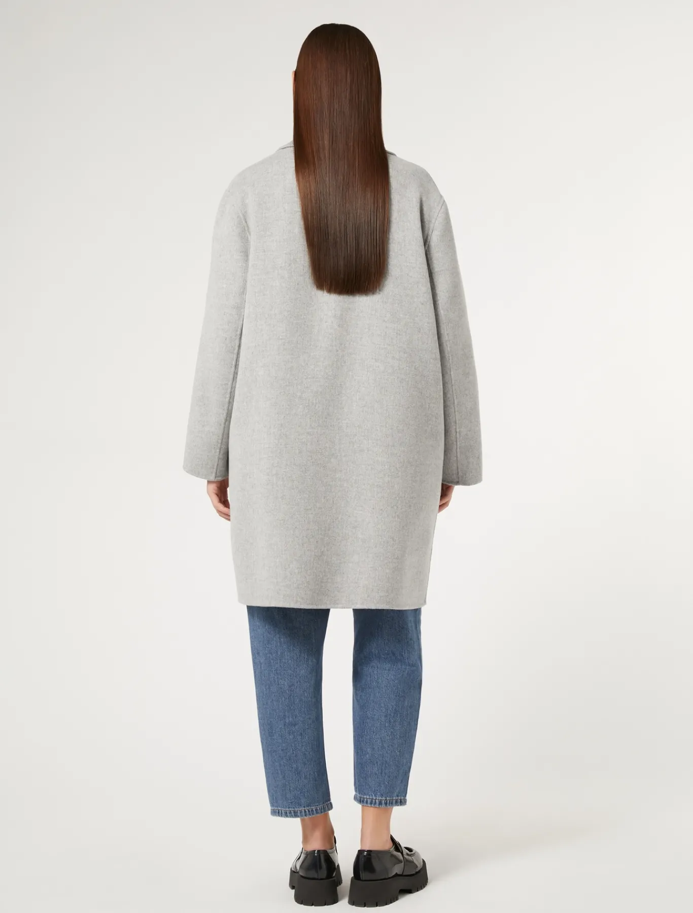 Marina Rinaldi Manteau double de laine mélangée GRISMOYEN Outlet