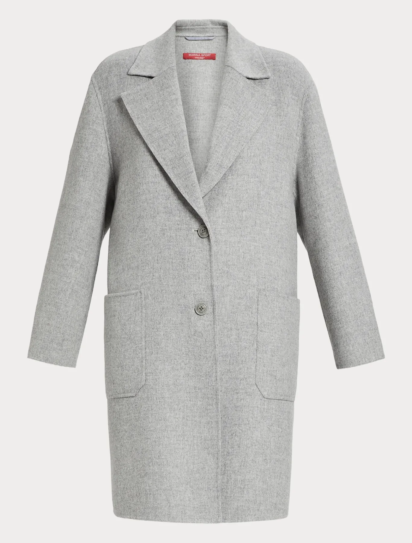 Marina Rinaldi Manteau double de laine mélangée GRISMOYEN Outlet