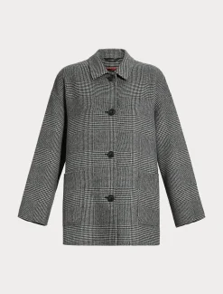 Marina Rinaldi Manteau double de laine mélangée NOIR Discount