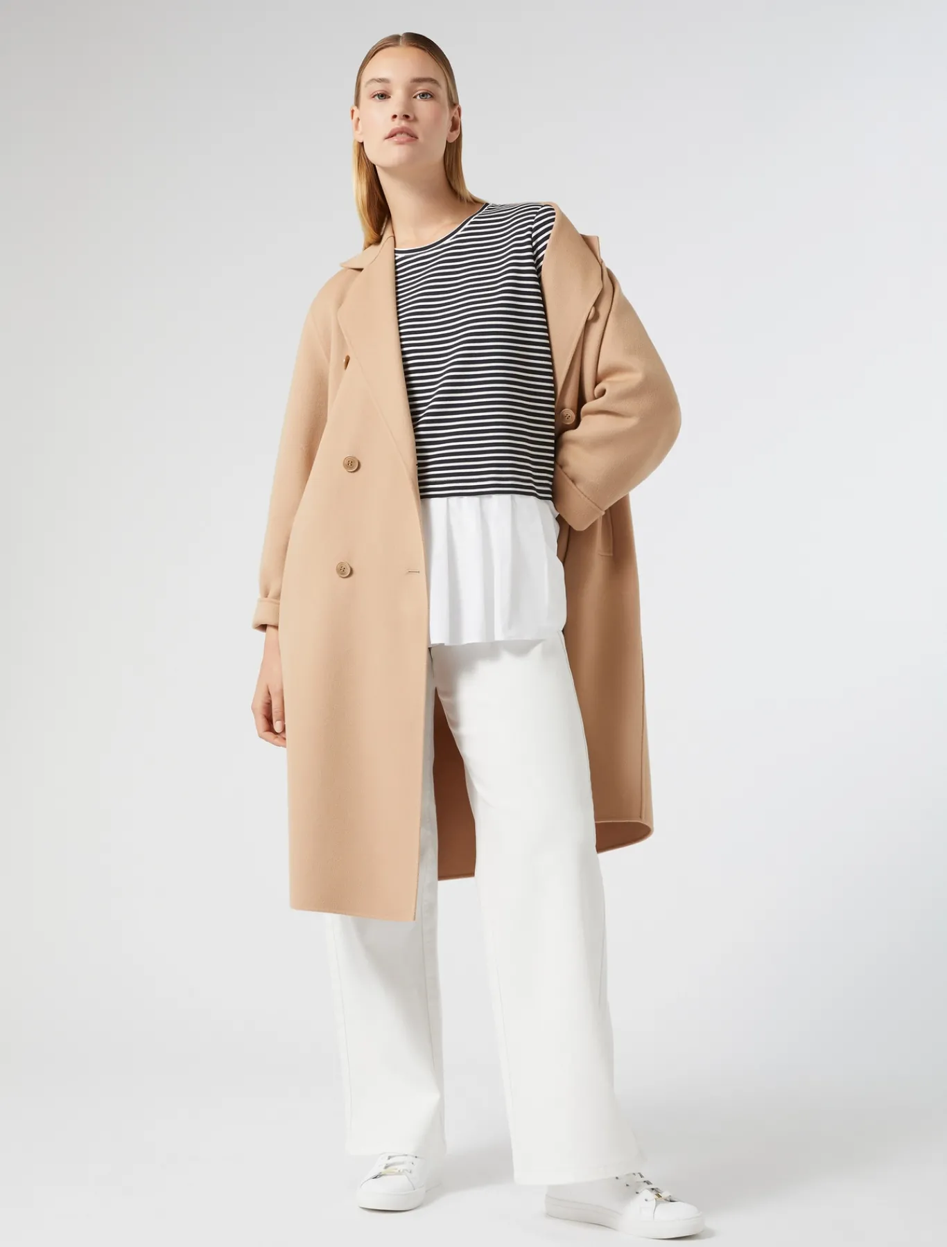 Marina Rinaldi Manteau double de laine mélangée POILDECHAMEAU Discount