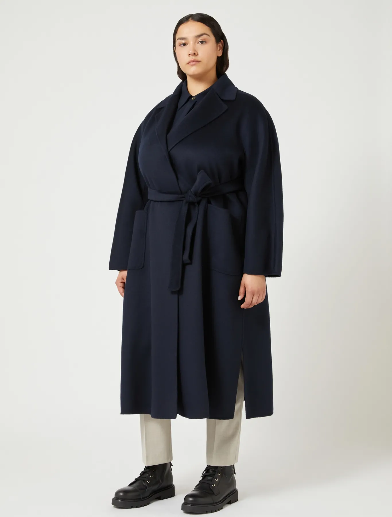 Marina Rinaldi Manteau double de pure laine BLEUMARINE Outlet