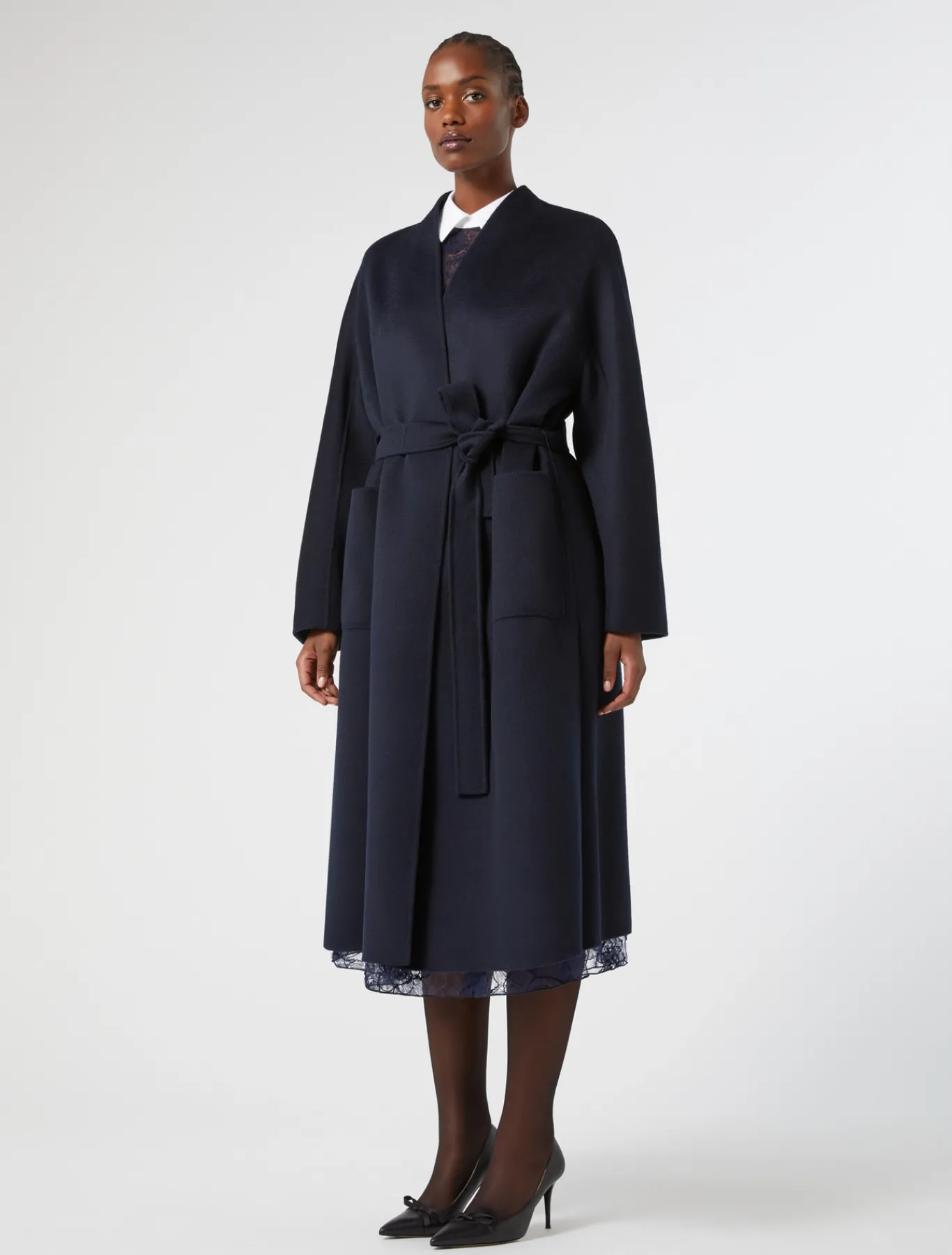 Marina Rinaldi Manteau double de pure laine BLEUNUIT Best