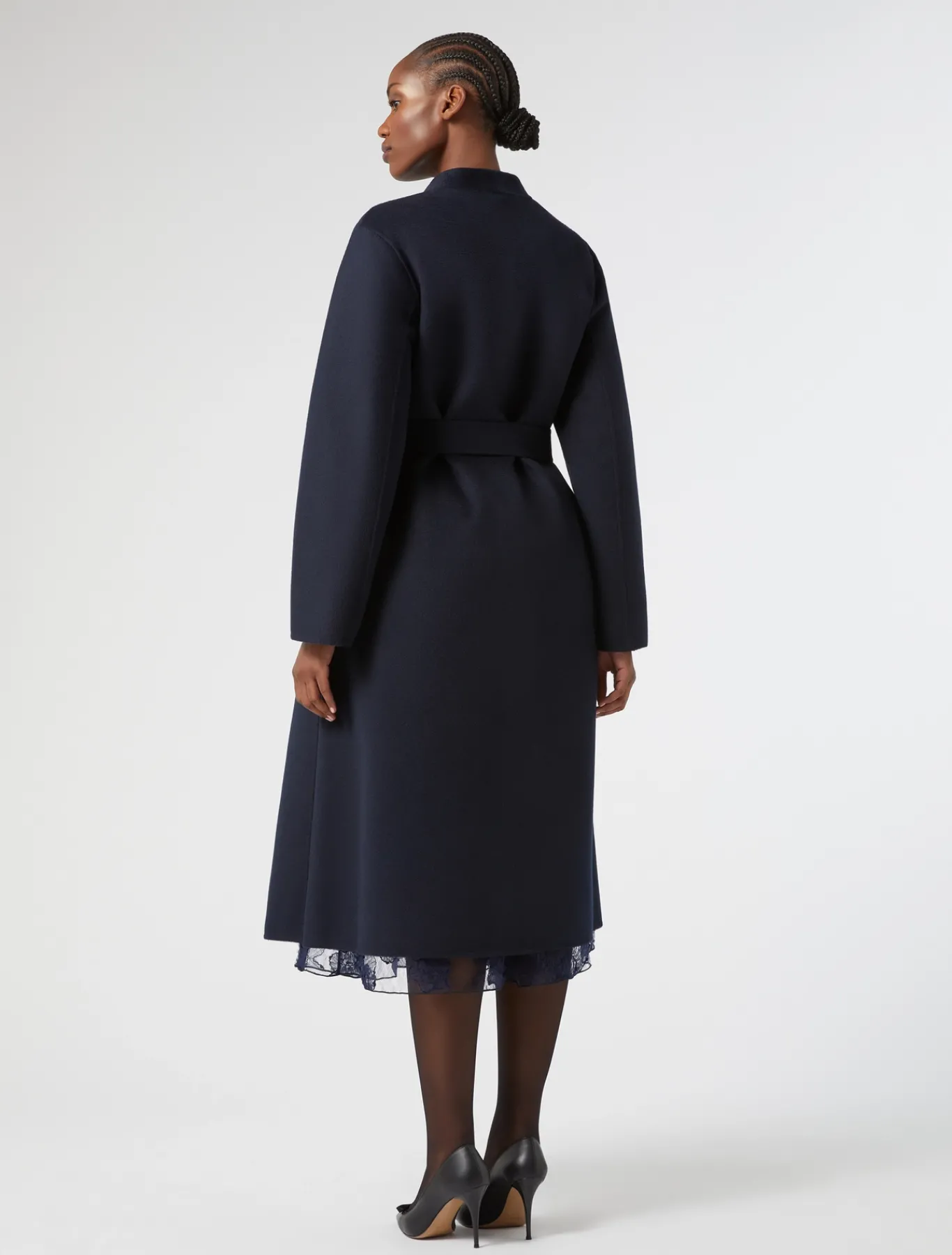 Marina Rinaldi Manteau double de pure laine BLEUNUIT Best