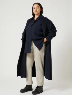 Marina Rinaldi Manteau double de pure laine BLEUMARINE Outlet