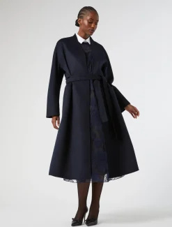 Marina Rinaldi Manteau double de pure laine BLEUNUIT Best