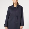 Marina Rinaldi Manteau double en laine et cachemire BLEUNUIT Discount