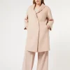 Marina Rinaldi Manteau double en laine et cachemire IVOIRE Outlet