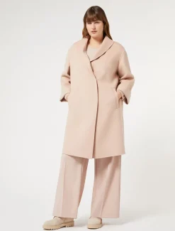 Marina Rinaldi Manteau double en laine et cachemire IVOIRE Outlet