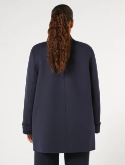 Marina Rinaldi Manteau double en laine et cachemire BLEUNUIT Discount