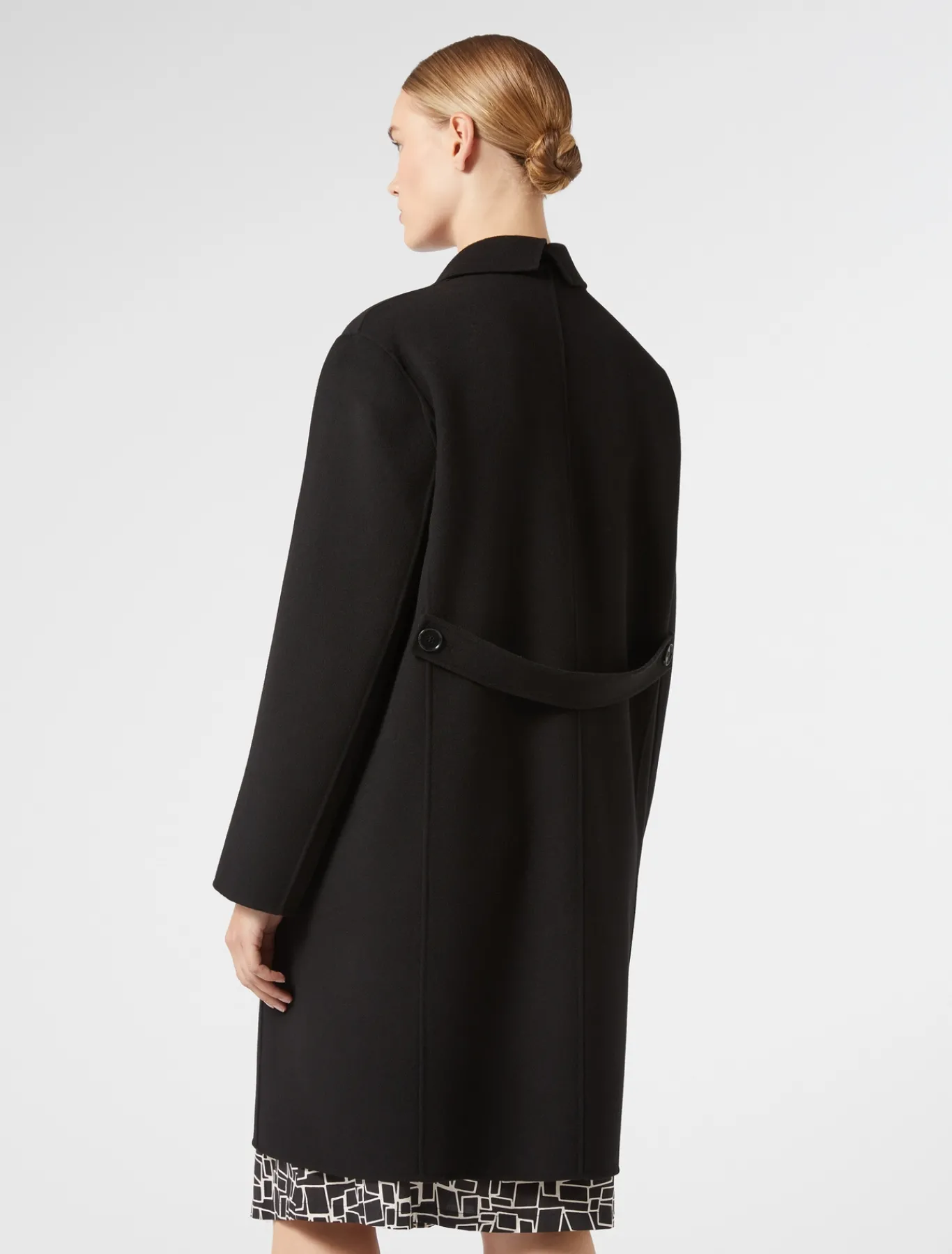 Marina Rinaldi Manteau double en laine et cachemire NOIR Fashion