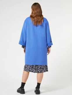 Marina Rinaldi Manteau double en laine et cachemire BLEUDECHINE Online
