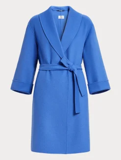 Marina Rinaldi Manteau double en laine et cachemire BLEUDECHINE Online