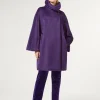 Marina Rinaldi Manteau en alpaga et laine VIOLET Hot