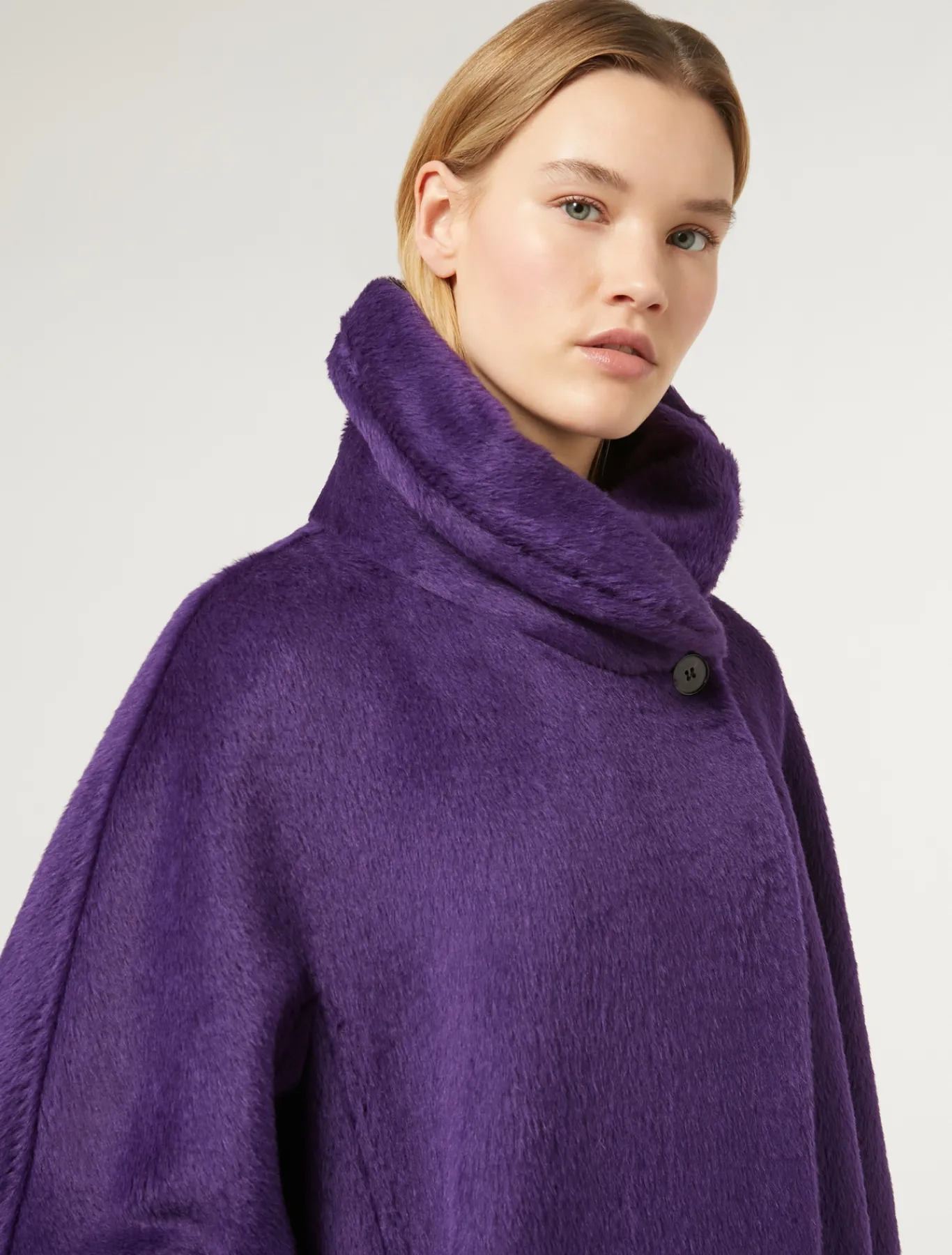 Marina Rinaldi Manteau en alpaga et laine VIOLET Hot